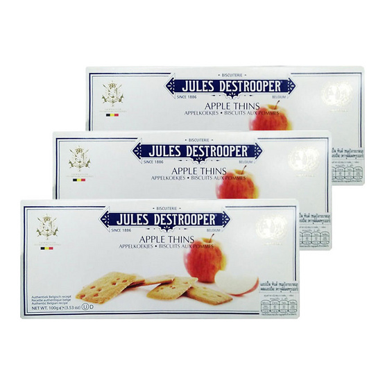 จูลีส์เดสทรูปเปอร์ แอปเปิ้ล ทินส์ 100g. (แพ็ค3) จูลีส์เดสทรูปเปอร์ แอปเปิ้ล ทินส์ 100g. (แพ็ค3)