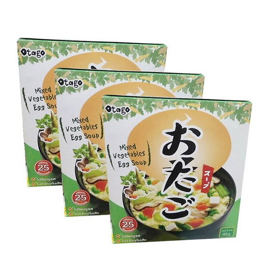 โอทาโกะ ซุปไข่ผสมผักรวม รุ่น กล่อง 40g. (แพ็ค3) โอทาโกะ ซุปไข่ผสมผักรวม รุ่น กล่อง 40g. (แพ็ค3)