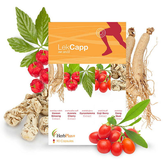 Herb Plus Lekcapp (เลคแคปป์) สมุนไพรบำรุงกระดูกและข้อเข่า 90 แคปซูล Herb Plus Lekcapp (เลคแคปป์) สมุนไพรบำรุงกระดูกและข้อเข่า 90 แคปซูล