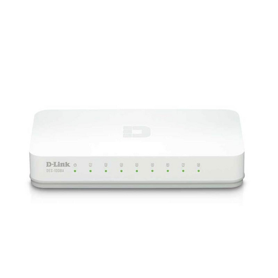 D-Link 8-port 10/100Mbps Unmanaged Switch (DES-1008A) D-Link 8-port 10/100Mbps Unmanaged Switch (DES-1008A)