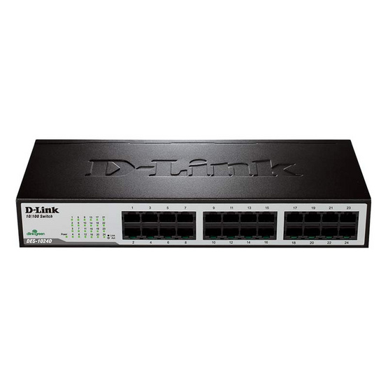 D-Link 24-port 10/100Mbps Unmanaged Switch (Metalic, Rackmountable) (DES-1024D) D-Link 24-port 10/100Mbps Unmanaged Switch (Metalic, Rackmountable) (DES-1024D)