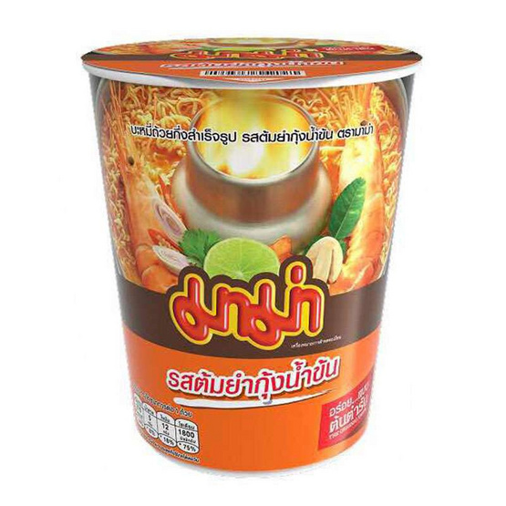 มาม่าคัพ รสต้มยำกุ้งน้ำข้น 60 กรัม (ยกลัง 36 ถ้วย) มาม่าคัพ รสต้มยำกุ้งน้ำข้น 60 กรัม (ยกลัง 36 ถ้วย)