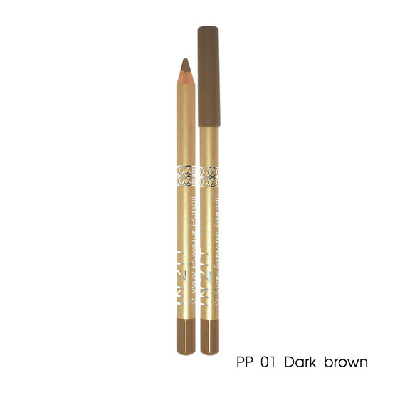 IN2IT 2-way Powder Eyebrow Pencil 1.29g #PP01 Dark brown IN2IT 2-way Powder Eyebrow Pencil 1.29g #PP01 Dark brown