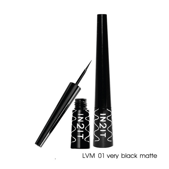 IN2IT Linestay Flexi-Tip Eyeliner 2.5ml #LVM01 Very black matte IN2IT Linestay Flexi-Tip Eyeliner 2.5ml #LVM01 Very black matte