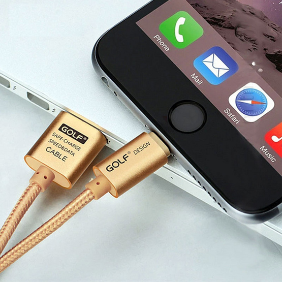 Golf Lightning Metal USB Cable Golf Lightning Metal USB Cable