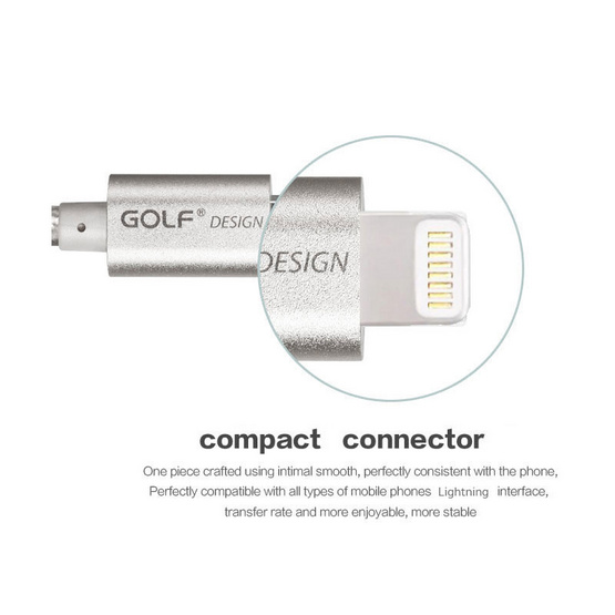 Golf Lightning Metal USB Cable Golf Lightning Metal USB Cable