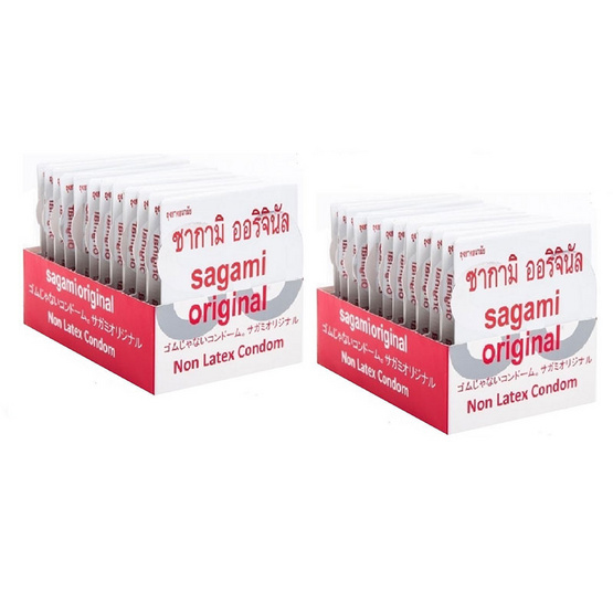 Sagami ถุงยางอนามัย แพ็คคู่ 0.02 มม. ไซส์ M นำเข้าจากประเทศญี่ปุ่น - 24 ชิ้น Sagami ถุงยางอนามัย แพ็คคู่ 0.02 มม. ไซส์ M นำเข้าจากประเทศญี่ปุ่น - 24 ชิ้น