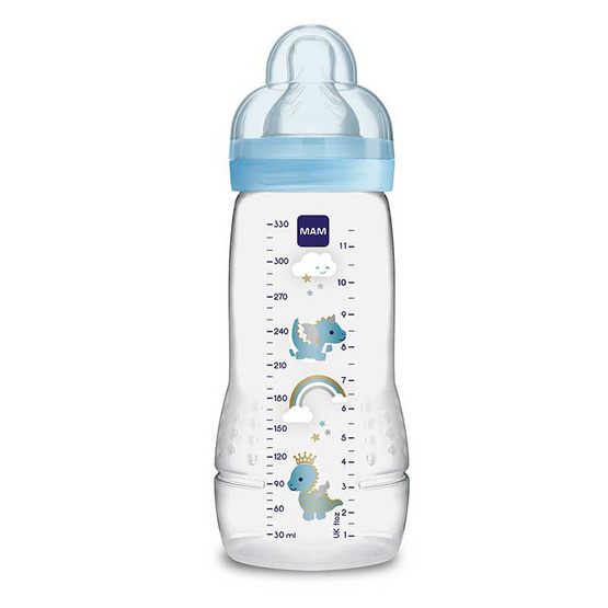 MAM ขวดนม11oz (จุกไซส์ 3) ฟ้า MAM ขวดนม11oz (จุกไซส์ 3) ฟ้า