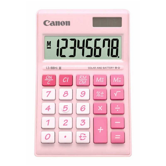 Canon Desktop Calculator รุ่น LS-88 Hi llI Pink Canon Desktop Calculator รุ่น LS-88 Hi llI Pink
