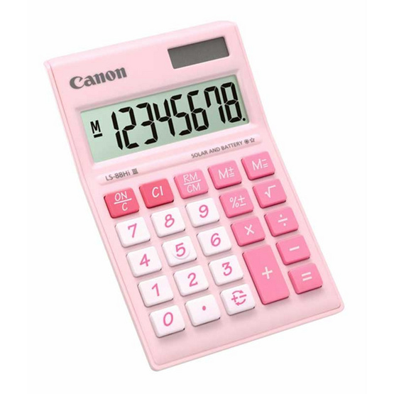 Canon Desktop Calculator รุ่น LS-88 Hi llI Pink Canon Desktop Calculator รุ่น LS-88 Hi llI Pink