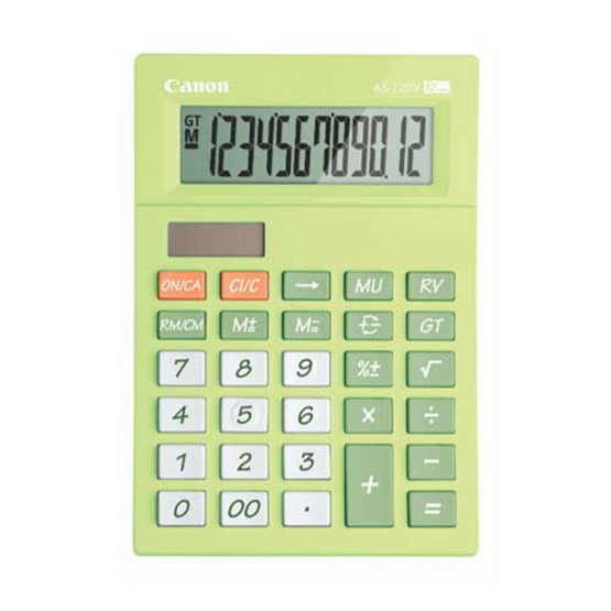 Canon Desktop Calculator รุ่น AS-120V Green Canon Desktop Calculator รุ่น AS-120V Green
