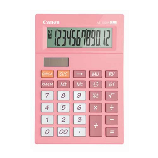 Canon Desktop Calculator รุ่น AS-120V Pink Canon Desktop Calculator รุ่น AS-120V Pink