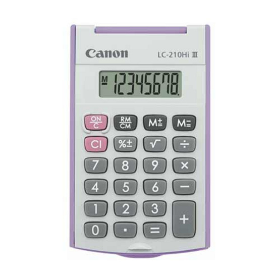 Canon Handheld Calculator รุ่น LC-210Hi lll Purple Canon Handheld Calculator รุ่น LC-210Hi lll Purple