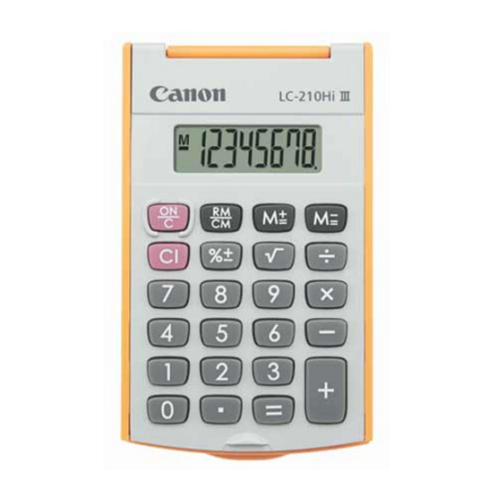 Canon Handheld Calculator รุ่น LC-210Hi lll Orange Canon Handheld Calculator รุ่น LC-210Hi lll Orange