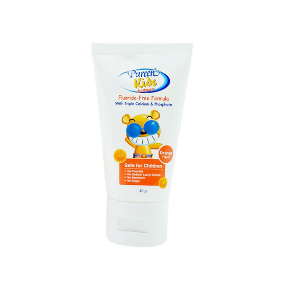 Pureen ยาสีฟัน สูตรไม่มีฟลูออไรด์ ส้ม 40 g. ซื้อ 1 แถม 1 Pureen ยาสีฟัน สูตรไม่มีฟลูออไรด์ ส้ม 40 g. ซื้อ 1 แถม 1