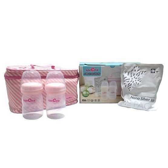 กระเป๋าเก็บขวดน้ำนม Spectra +ขวดนม และไอซ์แพ็ค PK กระเป๋าเก็บขวดน้ำนม Spectra +ขวดนม และไอซ์แพ็ค PK