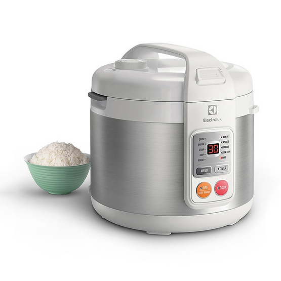 ELECTROLUX หม้อหุงข้าวดิจิตอล ขนาด 1.8 ลิตร รุ่น ERC3505 ELECTROLUX หม้อหุงข้าวดิจิตอล ขนาด 1.8 ลิตร รุ่น ERC3505
