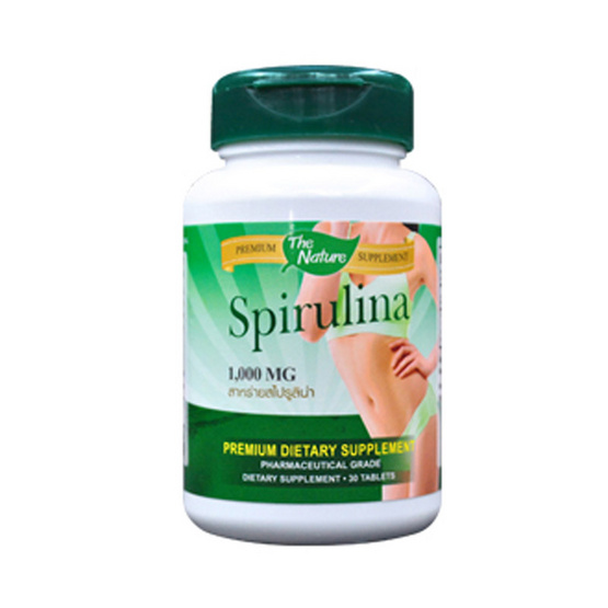 The Nature Spirulina สาหร่ายสไปรูลิน่า ช่วยปรับสมดุลร่างกาย บรรจุ 30 เม็ด The Nature Spirulina สาหร่ายสไปรูลิน่า ช่วยปรับสมดุลร่างกาย บรรจุ 30 เม็ด
