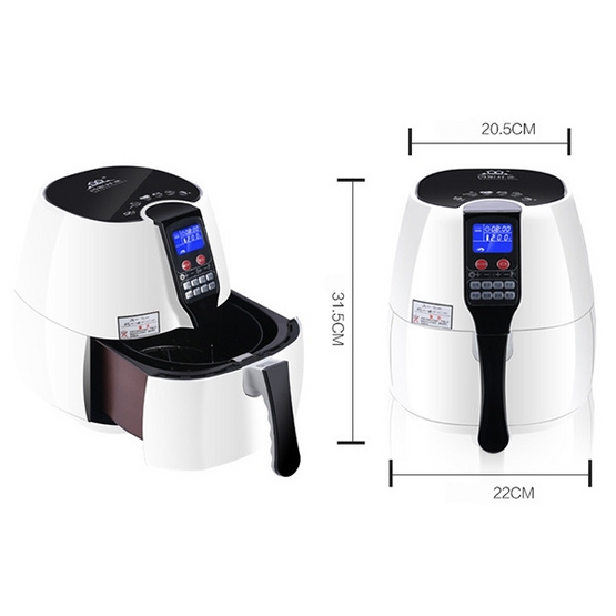 JOWSUA หม้อทอดไร้น้ำมัน Air Fryer แถมฟรีเครืองปั่นสมูทตี้(คละสี) JOWSUA หม้อทอดไร้น้ำมัน Air Fryer แถมฟรีเครืองปั่นสมูทตี้(คละสี)