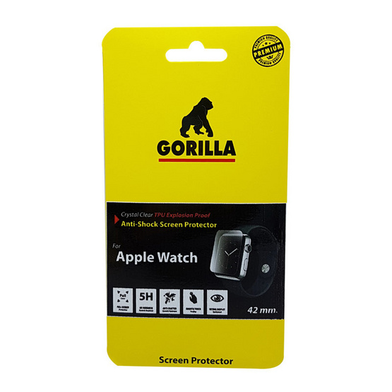 Gorilla Film Apple Watch 42mm กันรอยขีดข่วน ระดับ 5H+ Gorilla Film Apple Watch 42mm กันรอยขีดข่วน ระดับ 5H+