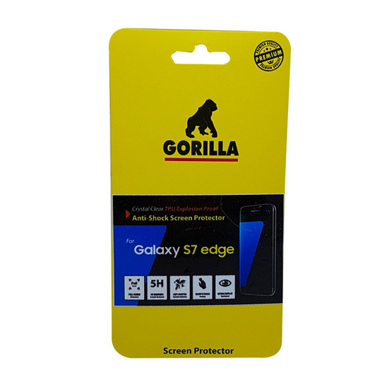 Gorilla Film Anti-shock Samsung S7 edge Tpu film ระดับ 5H+ Gorilla Film Anti-shock Samsung S7 edge Tpu film ระดับ 5H+