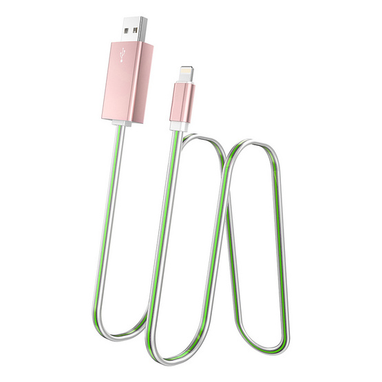 hoco Cable รุ่น U2 Apple สายแบบเรืองแสงขณะชาร์จ ยาว1เมตร hoco Cable รุ่น U2 Apple สายแบบเรืองแสงขณะชาร์จ ยาว1เมตร