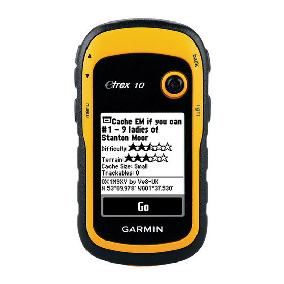 GARMIN อุปกรณ์ GPS เก็บพิกัด วัดพื้นที่ eTrex 10 Thai Version GARMIN อุปกรณ์ GPS เก็บพิกัด วัดพื้นที่ eTrex 10 Thai Version