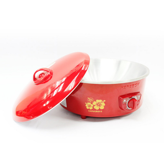 HANABISHI กระทะไฟฟ้า 10 นิ้ว รุ่น HEP-10 สีแดง (คละลาย) HANABISHI กระทะไฟฟ้า 10 นิ้ว รุ่น HEP-10 สีแดง (คละลาย)