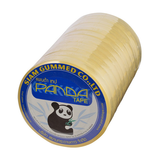 Panda Tape เทปโอพีพีใส 12มม.x45หลา (แพ็ค12ม้วน บรรจุ24แพ็ค/กล่อง) Panda Tape เทปโอพีพีใส 12มม.x45หลา (แพ็ค12ม้วน บรรจุ24แพ็ค/กล่อง)