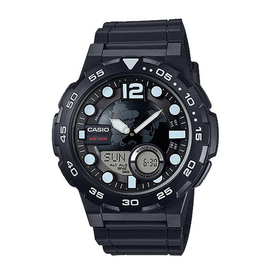 CASIO นาฬิกาข้อมือ รุ่น AEQ-100W-1AVDF CASIO นาฬิกาข้อมือ รุ่น AEQ-100W-1AVDF