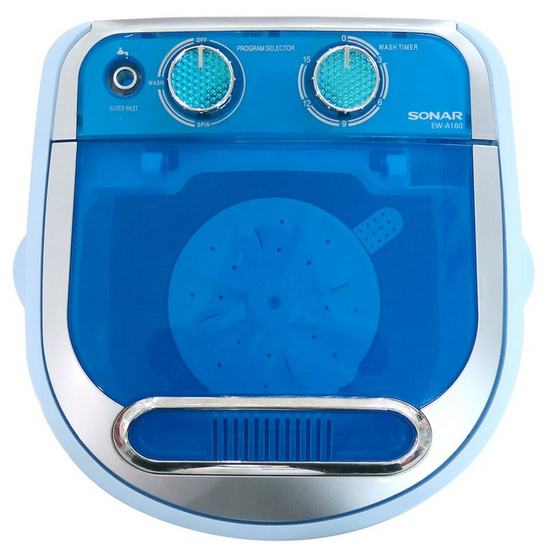 Sonar เครื่องซักผ้ามินิฝาบน 3 กิโลกรัม รุ่น EW-A160 Sonar เครื่องซักผ้ามินิฝาบน 3 กิโลกรัม รุ่น EW-A160