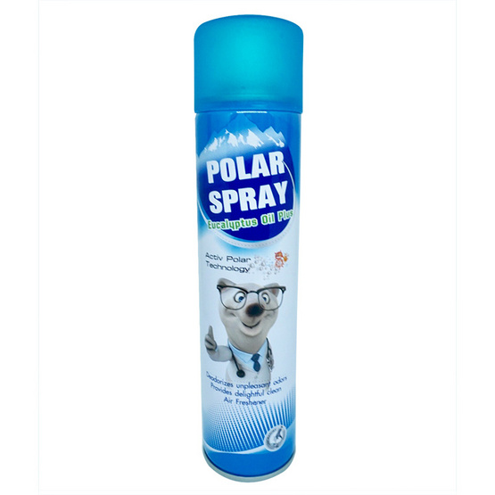 Polar Spray สเปรย์ปรับอากาศกลิ่นยูคาลิปตัส 280 ml. Polar Spray สเปรย์ปรับอากาศกลิ่นยูคาลิปตัส 280 ml.