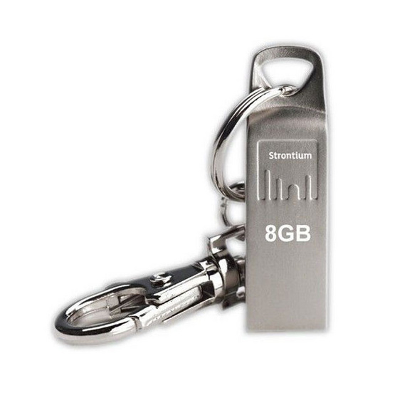 Strontium Ammo Silver USB 2.0 Flash Drive 8 GB Strontium Ammo Silver USB 2.0 Flash Drive 8 GB