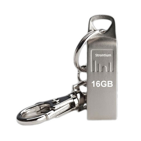 Strontium Ammo Silver USB 2.0 Flash Drive 16 GB Strontium Ammo Silver USB 2.0 Flash Drive 16 GB