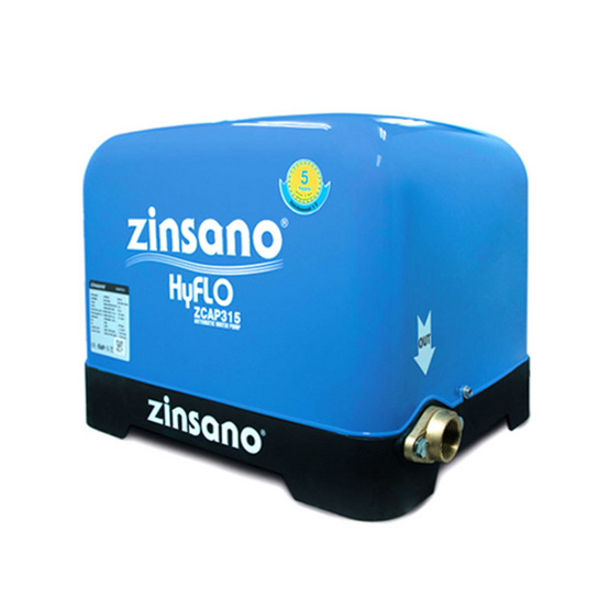 Zinsano เครื่องปั๊มน้ำอัตโนมัติ รุ่น ZCAP315 Zinsano เครื่องปั๊มน้ำอัตโนมัติ รุ่น ZCAP315
