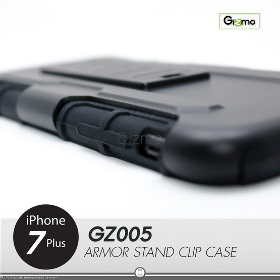 Gizmo iPhone 7 Plus Armor Stand Clip Case Black Gizmo iPhone 7 Plus Armor Stand Clip Case Black