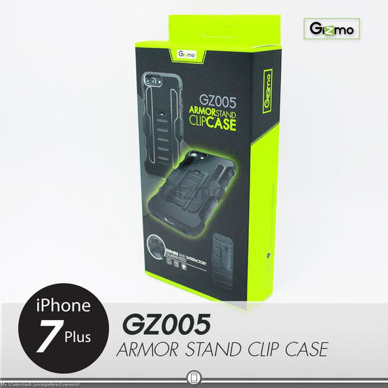 Gizmo iPhone 7 Plus Armor Stand Clip Case Black Gizmo iPhone 7 Plus Armor Stand Clip Case Black