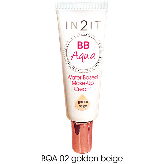 IN2IT BB Aqua Make-Up Cream 20ml. #BQA02 Golden beige IN2IT BB Aqua Make-Up Cream 20ml. #BQA02 Golden beige