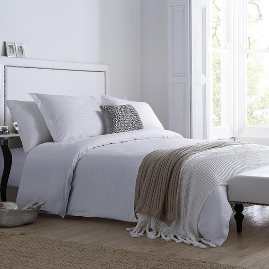 Synda ชุดเครื่องนอน 6ฟุต Hotel Collection (WHITE SQUARE-S) Synda ชุดเครื่องนอน 6ฟุต Hotel Collection (WHITE SQUARE-S)