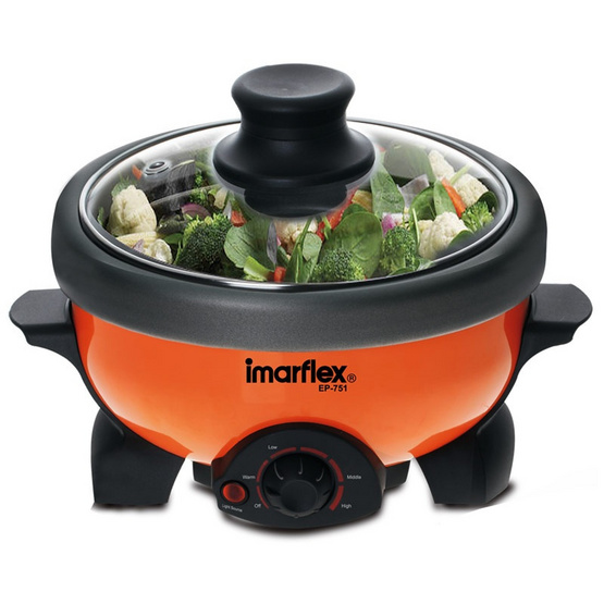 Imarflex หม้อสุกี้ไฟฟ้า EP-751 Imarflex หม้อสุกี้ไฟฟ้า EP-751