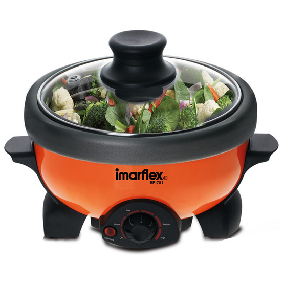 Imarflex หม้อสุกี้ไฟฟ้า EP-751 Imarflex หม้อสุกี้ไฟฟ้า EP-751