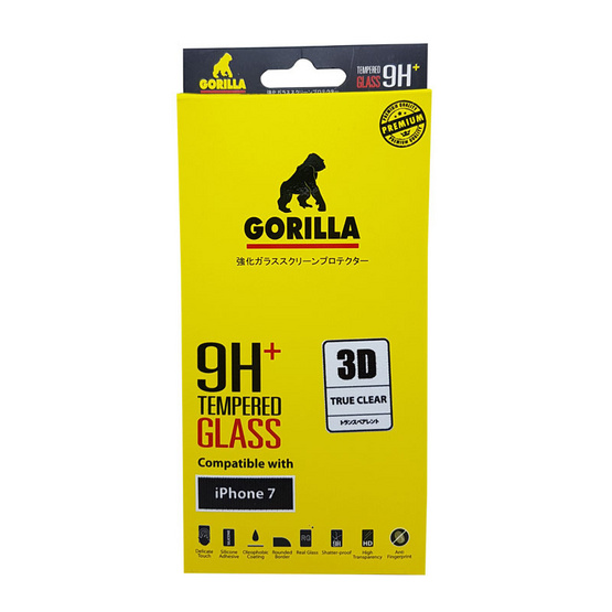 Gorilla Tempered Glass iPhone 7 3D True clear Gorilla Tempered Glass iPhone 7 3D True clear