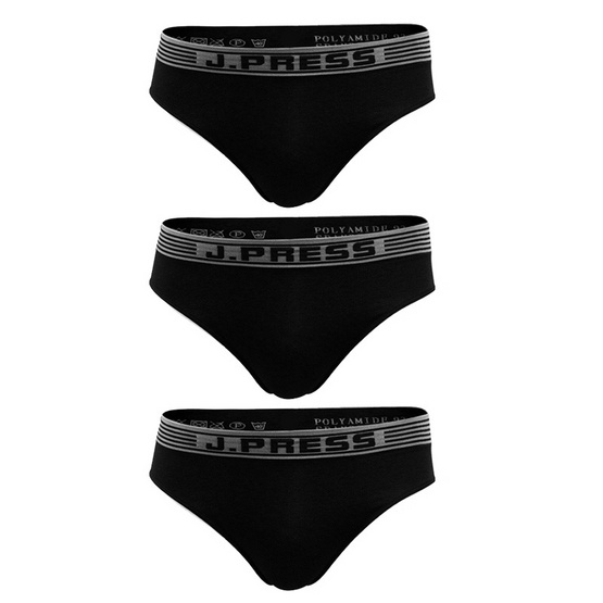 เจ.เพรส กางเกงในชาย seamless รุ่น 8108/BL สีดำ 3ตัว/เซ็ท เจ.เพรส กางเกงในชาย seamless รุ่น 8108/BL สีดำ 3ตัว/เซ็ท