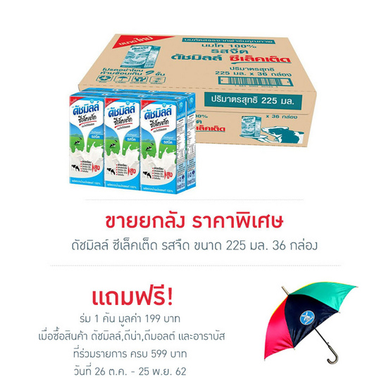 ดัชมิลล์ ซีเล็คเต็ด รสจืด 225 มล. (ยกลัง 36 กล่อง) ดัชมิลล์ ซีเล็คเต็ด รสจืด 225 มล. (ยกลัง 36 กล่อง)