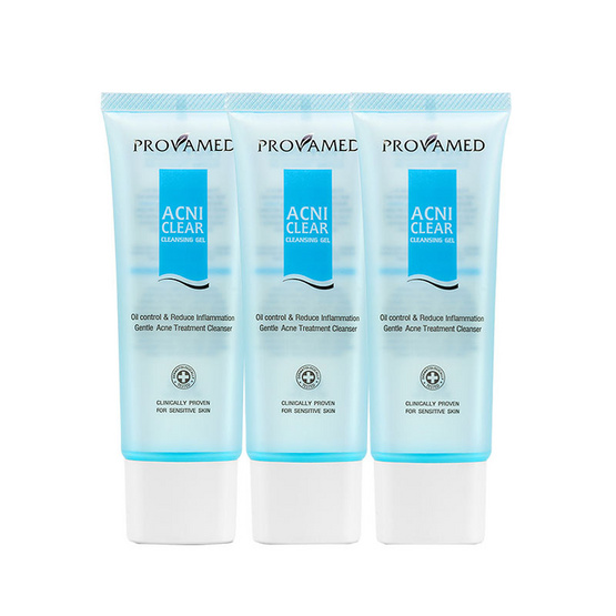 โปรวาเมด แอคเน่ คลีนซิ่งเจล 40 ml. (1กล่อง/3ชิ้น) โปรวาเมด แอคเน่ คลีนซิ่งเจล 40 ml. (1กล่อง/3ชิ้น)