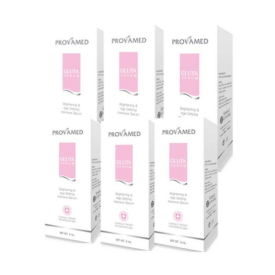 โปรวาเมด กลูต้าไบโอเซรั่ม 3 ml. (1กล่อง/6ชิ้น) โปรวาเมด กลูต้าไบโอเซรั่ม 3 ml. (1กล่อง/6ชิ้น)