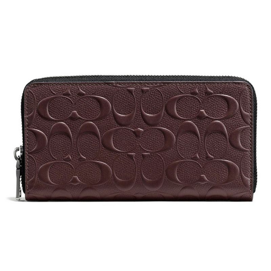COACH กระเป๋าสตางค์ F58113 ACCORDION WALLET IN SIGNATURE CROSSGRAIN LEATHER COACH กระเป๋าสตางค์ F58113 ACCORDION WALLET IN SIGNATURE CROSSGRAIN LEATHER