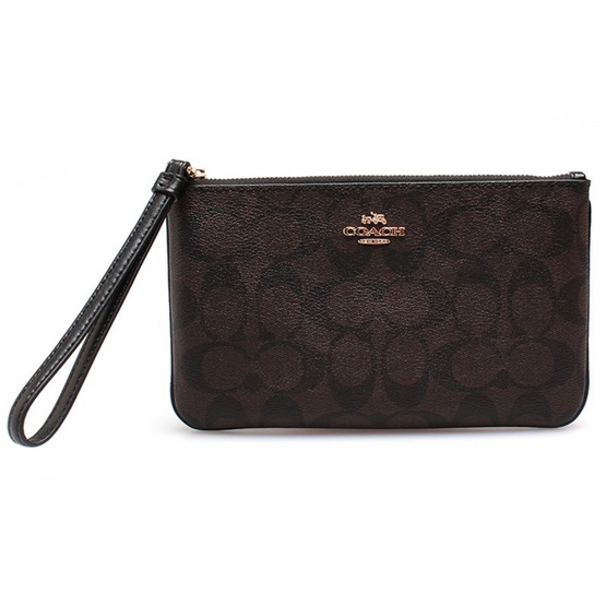 COACH กระเป๋า F58695 LARGE WRISTLET IN SIGNATURE COACH กระเป๋า F58695 LARGE WRISTLET IN SIGNATURE
