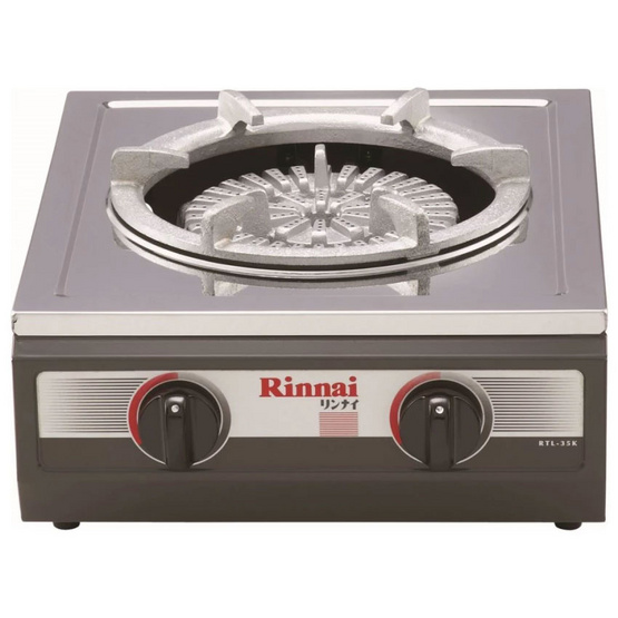 Rinnai เตากล่องเดี่ยว วาล์วคู่ รุ่น RTL-35K สีเทา Rinnai เตากล่องเดี่ยว วาล์วคู่ รุ่น RTL-35K สีเทา