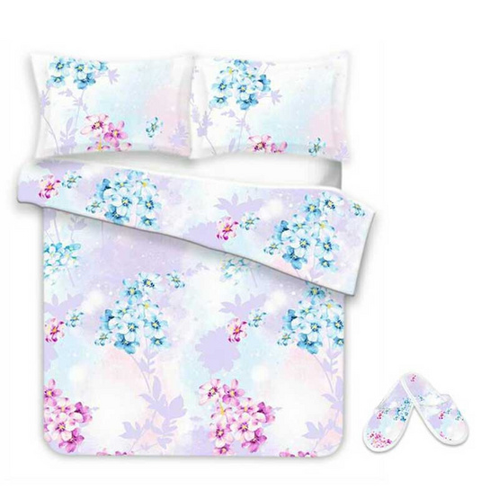 MD Home ชุดเครื่องนอน Combo Set 8 ชิ้น รุ่น Micro SofTex ลาย Hana-Blossom MD Home ชุดเครื่องนอน Combo Set 8 ชิ้น รุ่น Micro SofTex ลาย Hana-Blossom